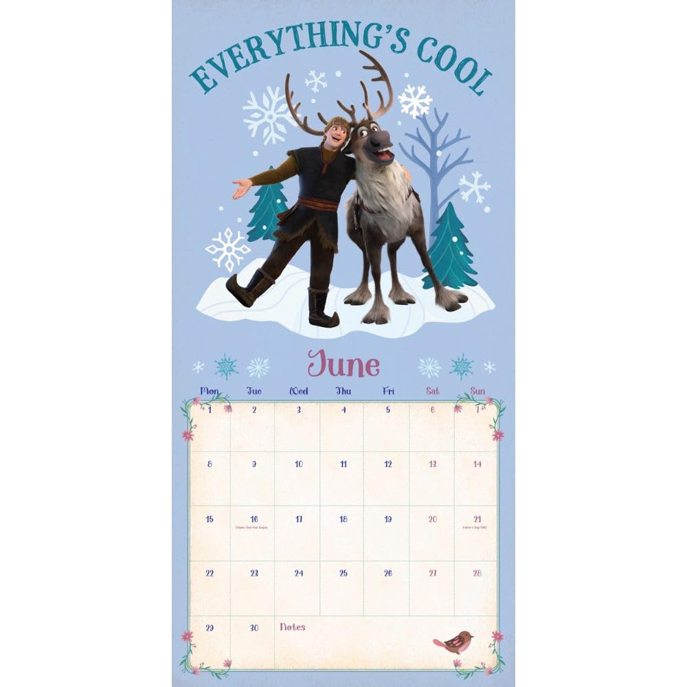 2026 Disney Frozen - Square Wall Calendar
