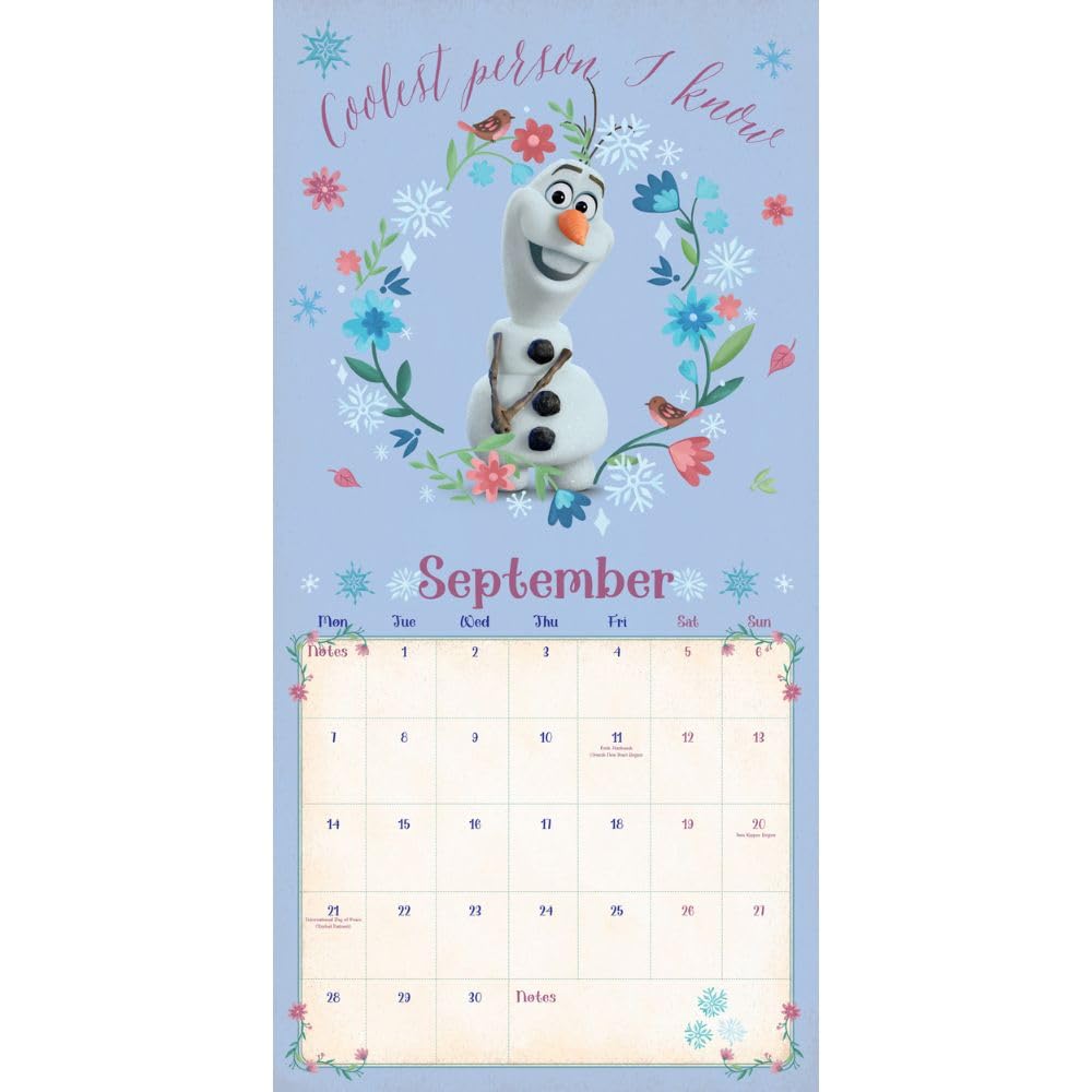 2026 Disney Frozen - Square Wall Calendar