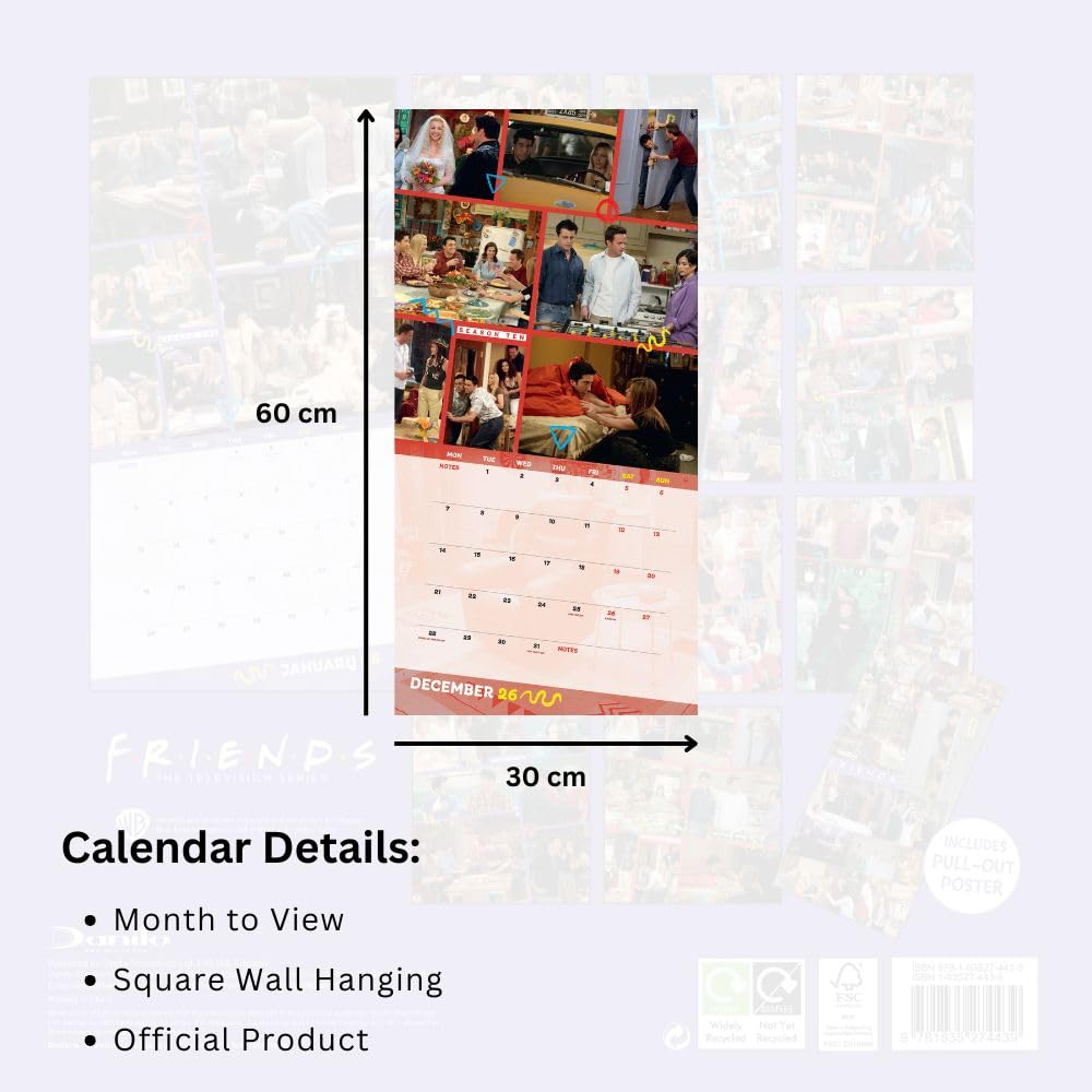 2026 Friends - Square Wall Calendar