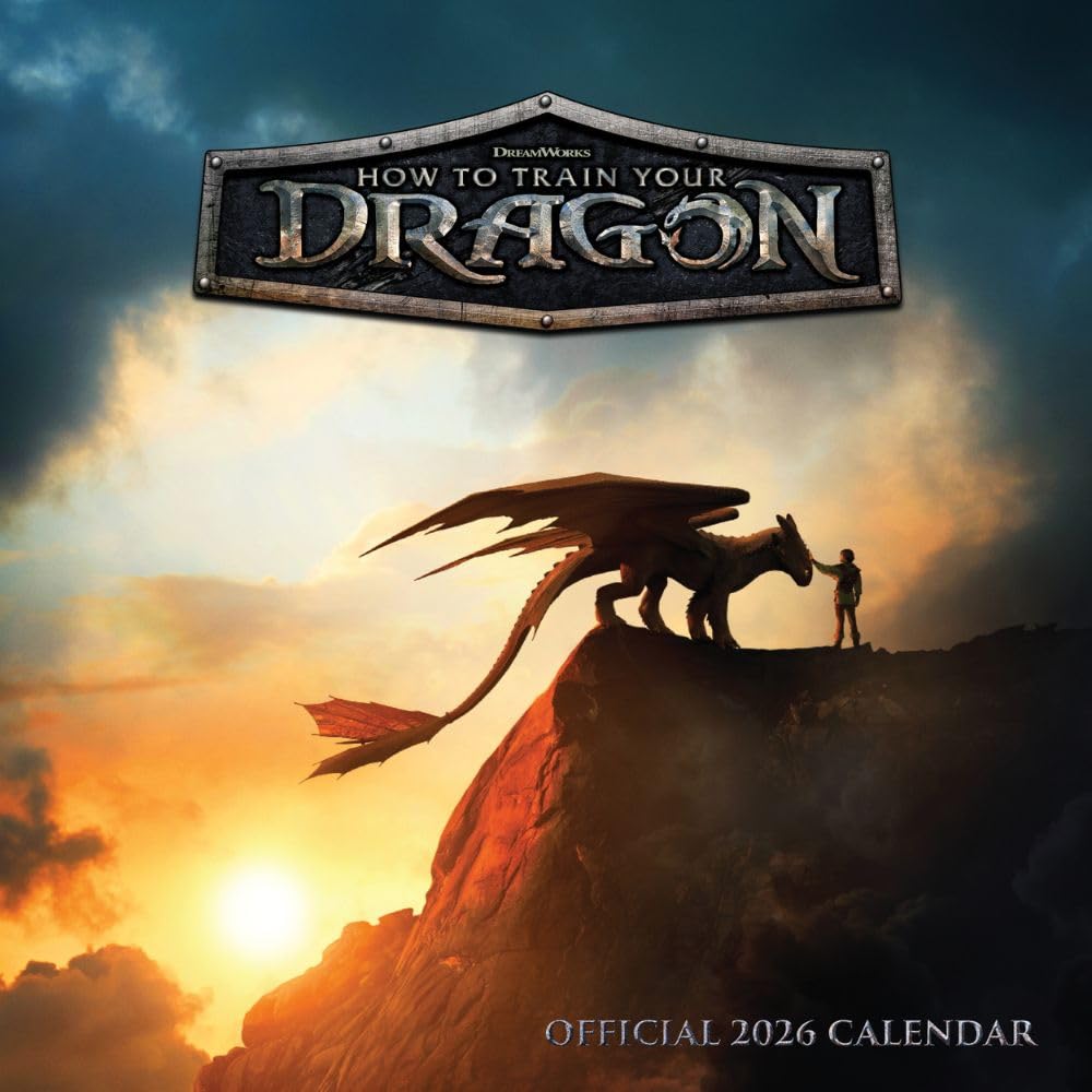 2026 How To Train Your Dragon Movie - Square Wall Calendar