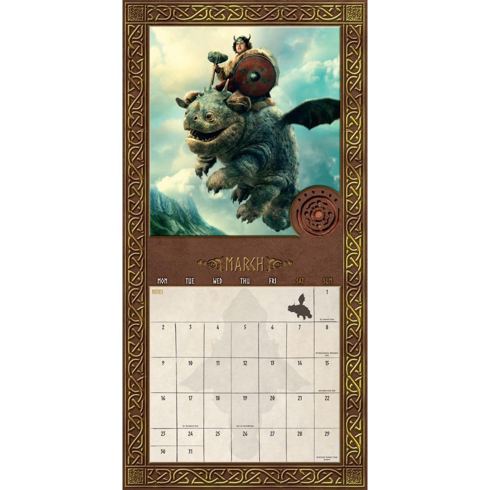 2026 How To Train Your Dragon Movie - Square Wall Calendar