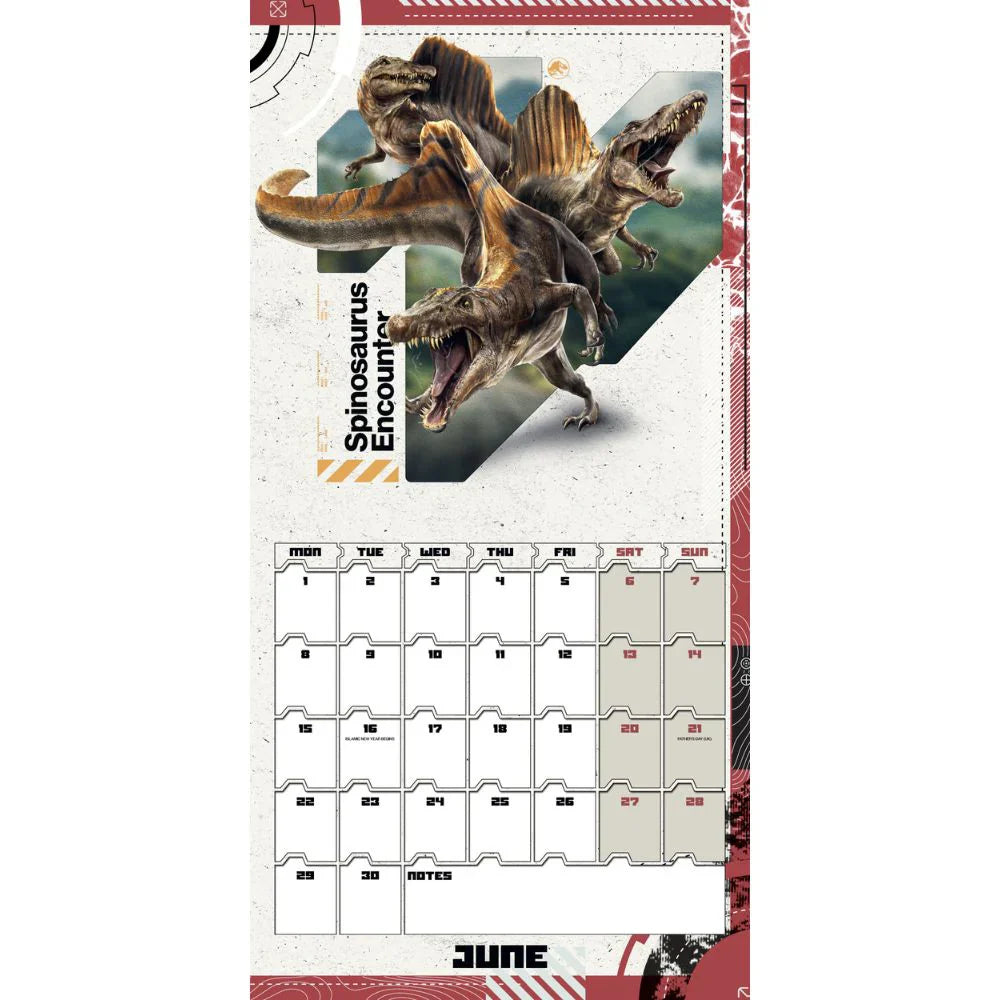 2026 Jurassic World Rebirth Movie - Square Wall Calendar