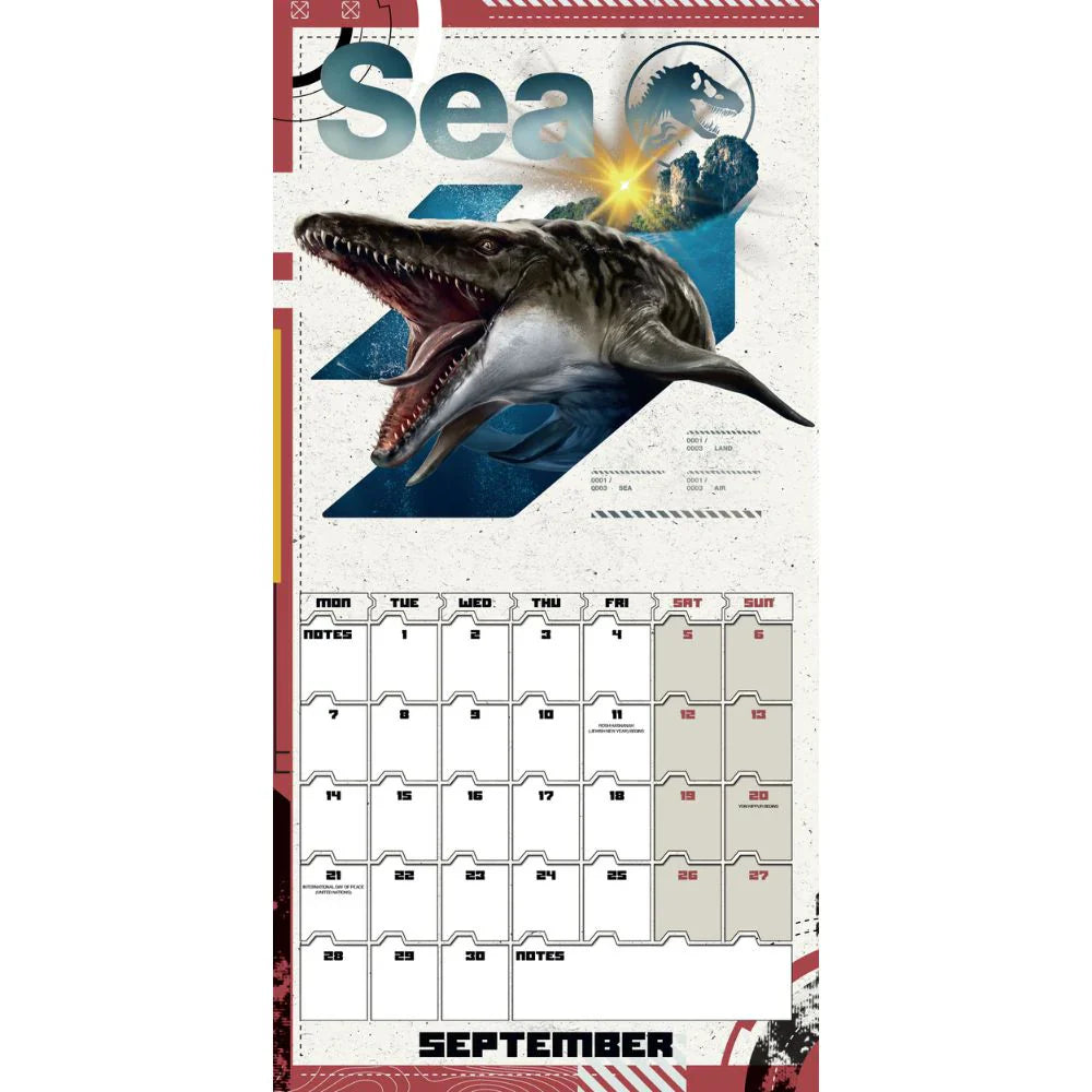 2026 Jurassic World Rebirth Movie - Square Wall Calendar