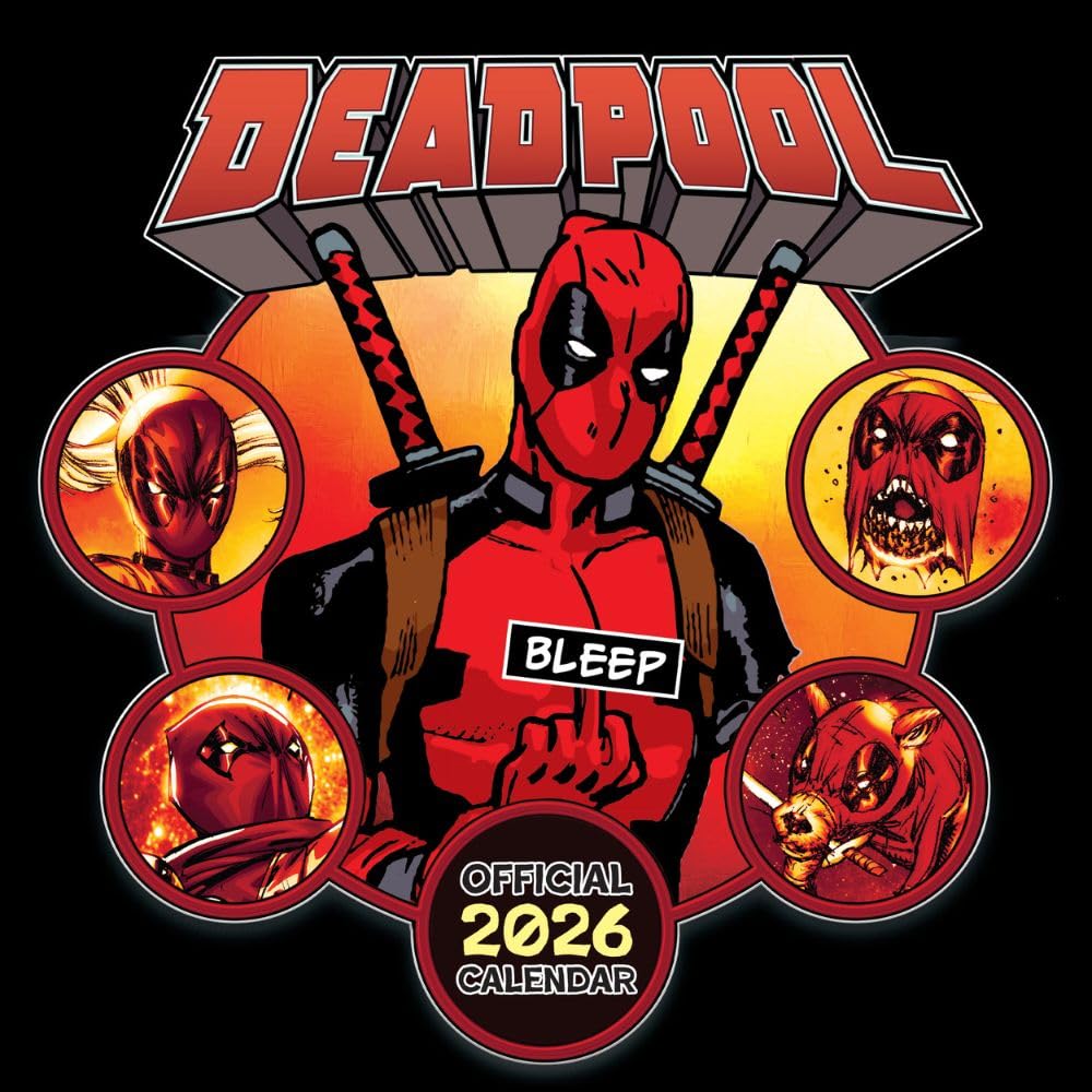2026 Marvel Deadpool - Square Wall Calendar