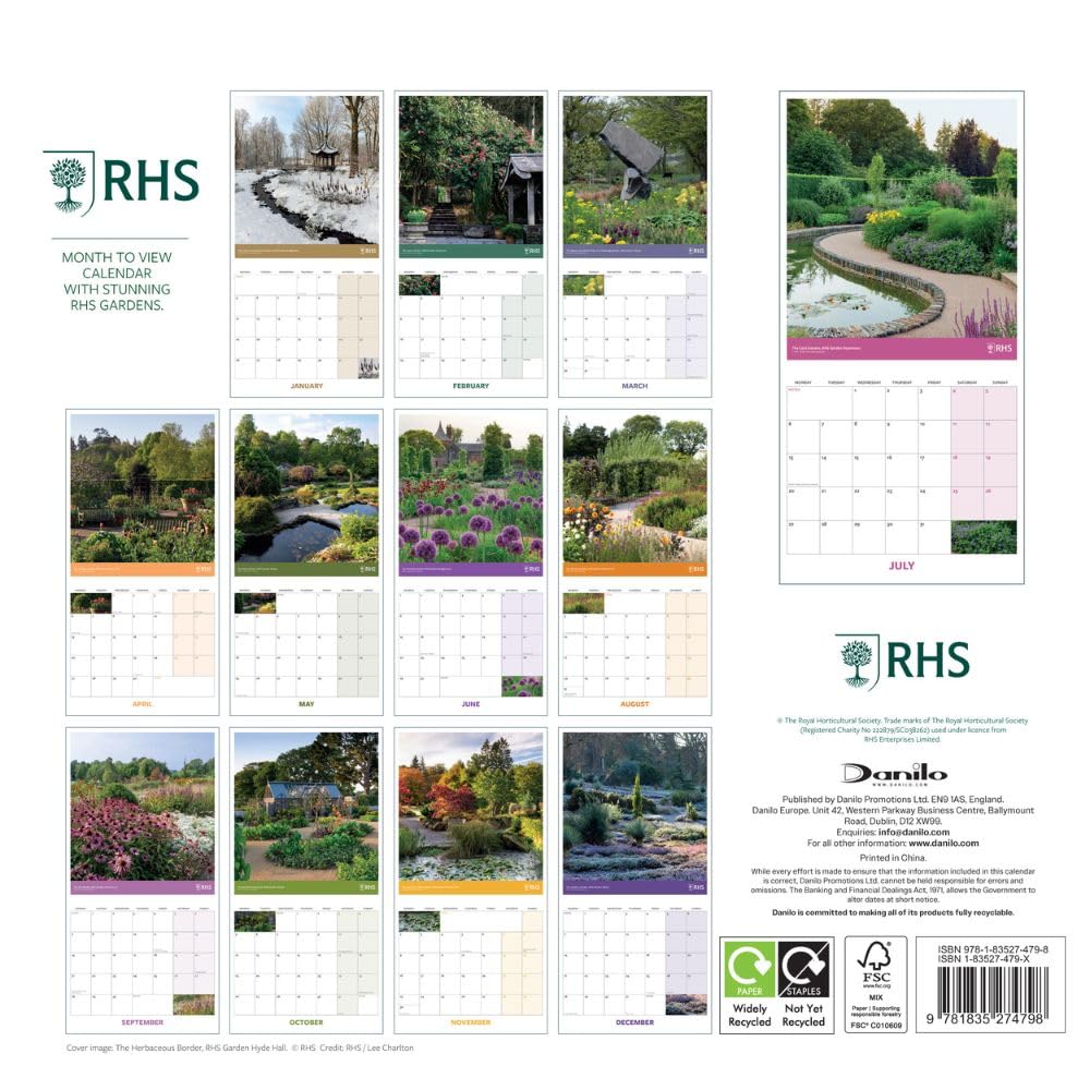 2026 RHS Gardens - Square Wall Calendar