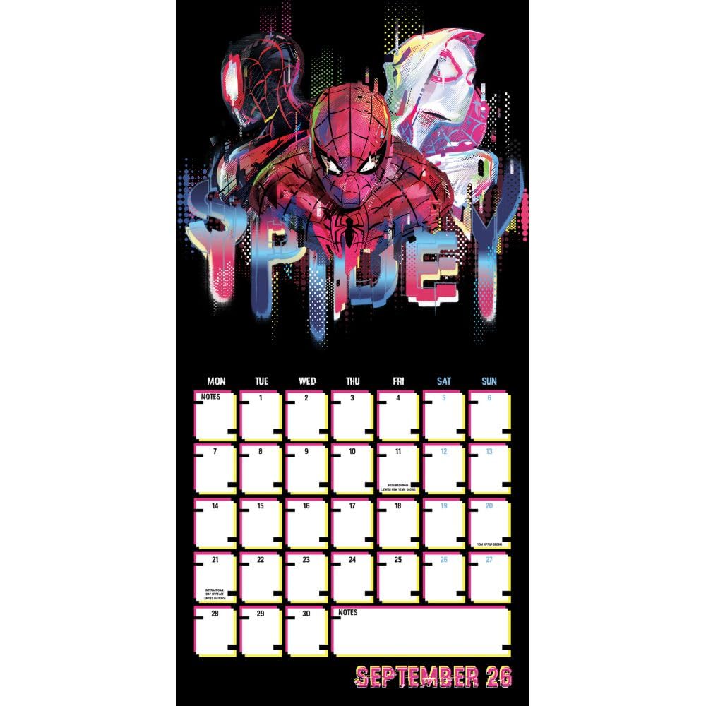 2026 Spider-Man - Square Wall Calendar