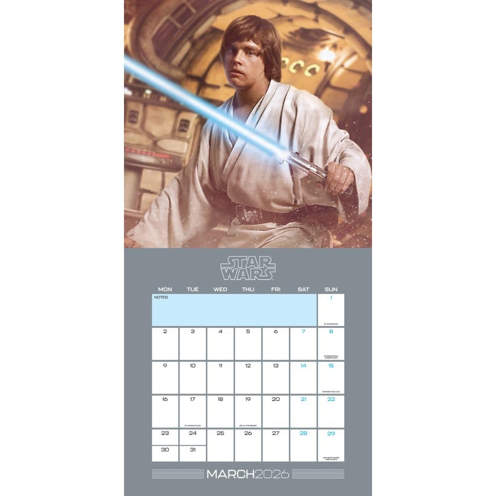 2026 Star Wars Classic - Square Wall Calendar