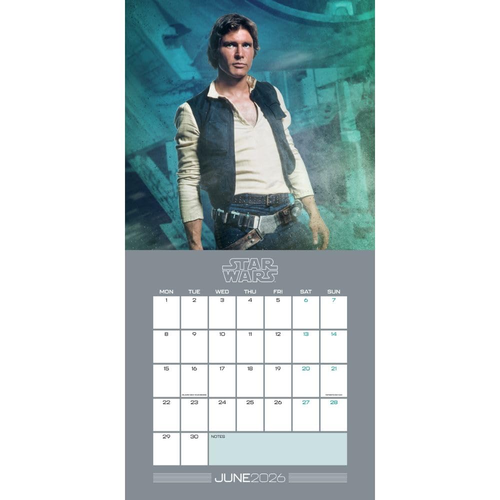 2026 Star Wars Classic - Square Wall Calendar