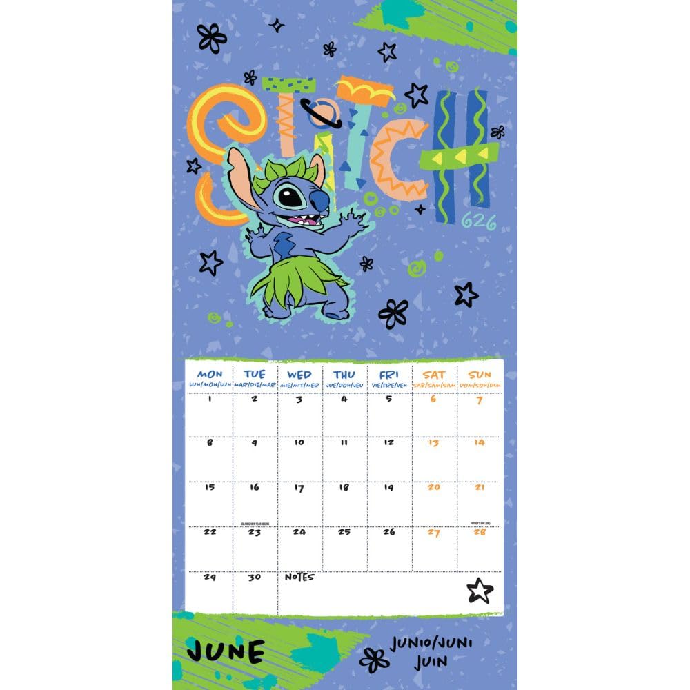 2026 Stitch - Square Wall Calendar