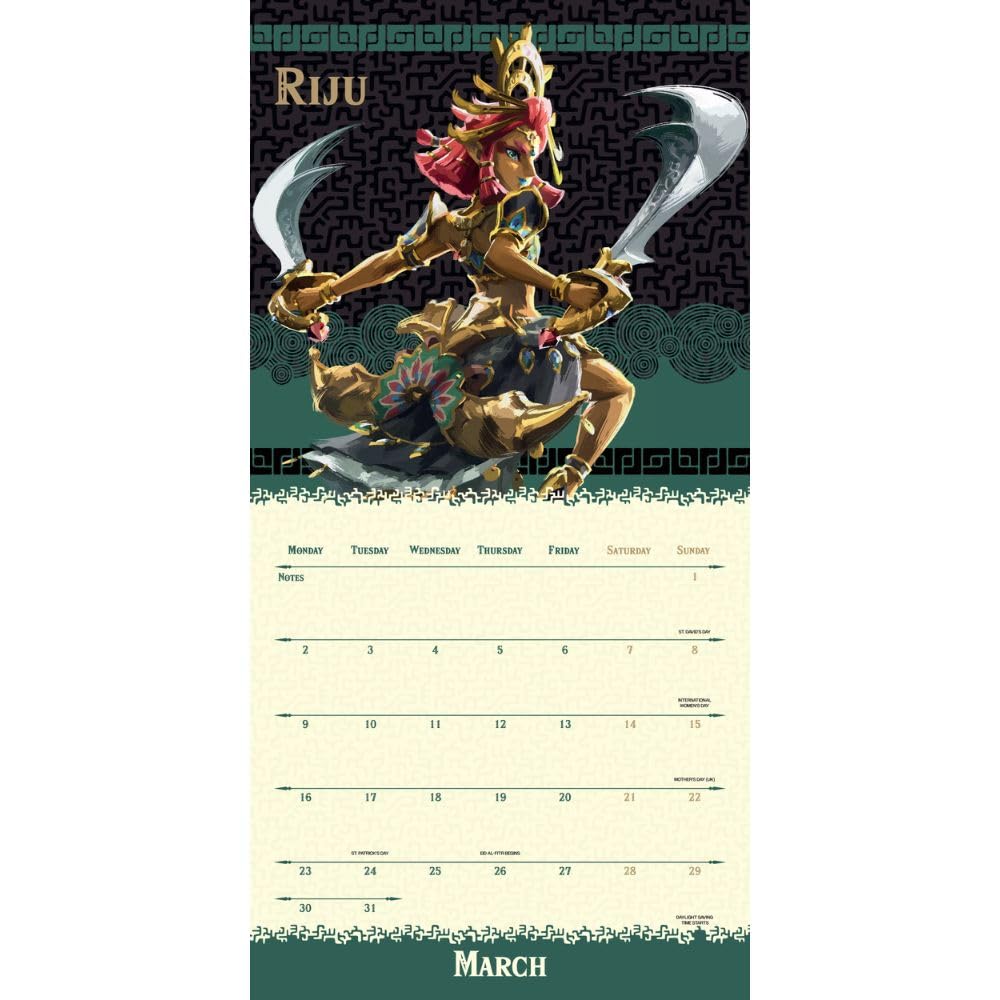 2026 The Legend Of Zelda - Square Wall Calendar