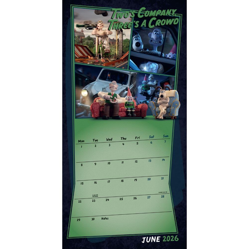 2026 Wallace & Gromit - Square Wall Calendar