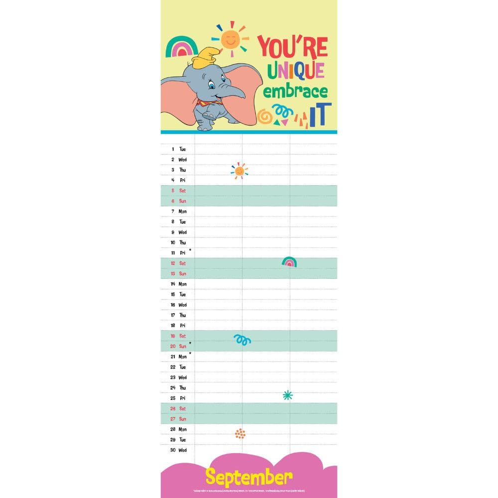 2026 Disney You, Me And Us - Slim Wall Calendar