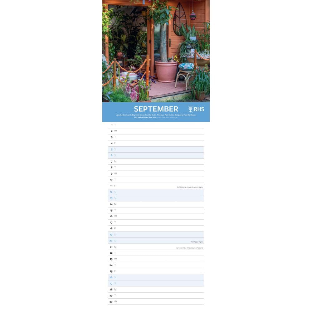2026 RHS - Chelsea Flower Show - Slim Wall Calendar