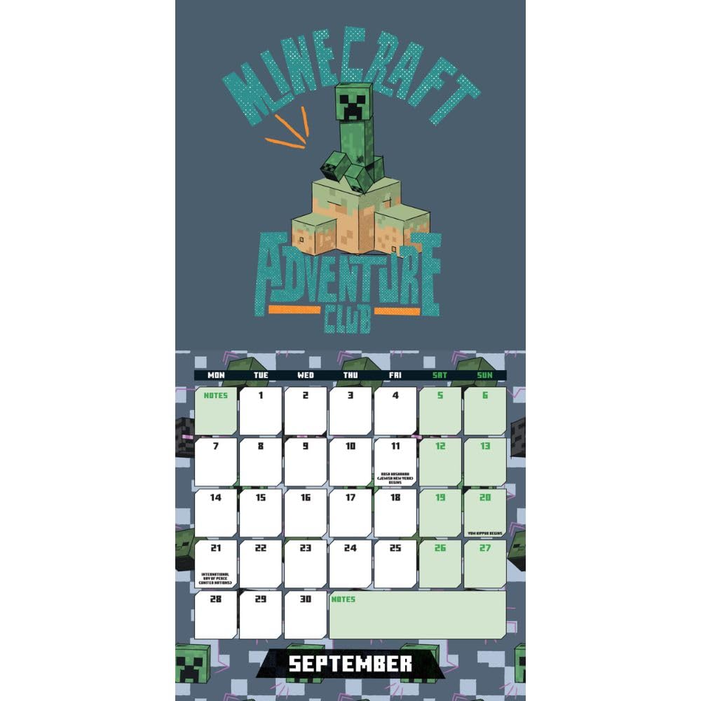 2026 Minecraft - Mini Wall Calendar