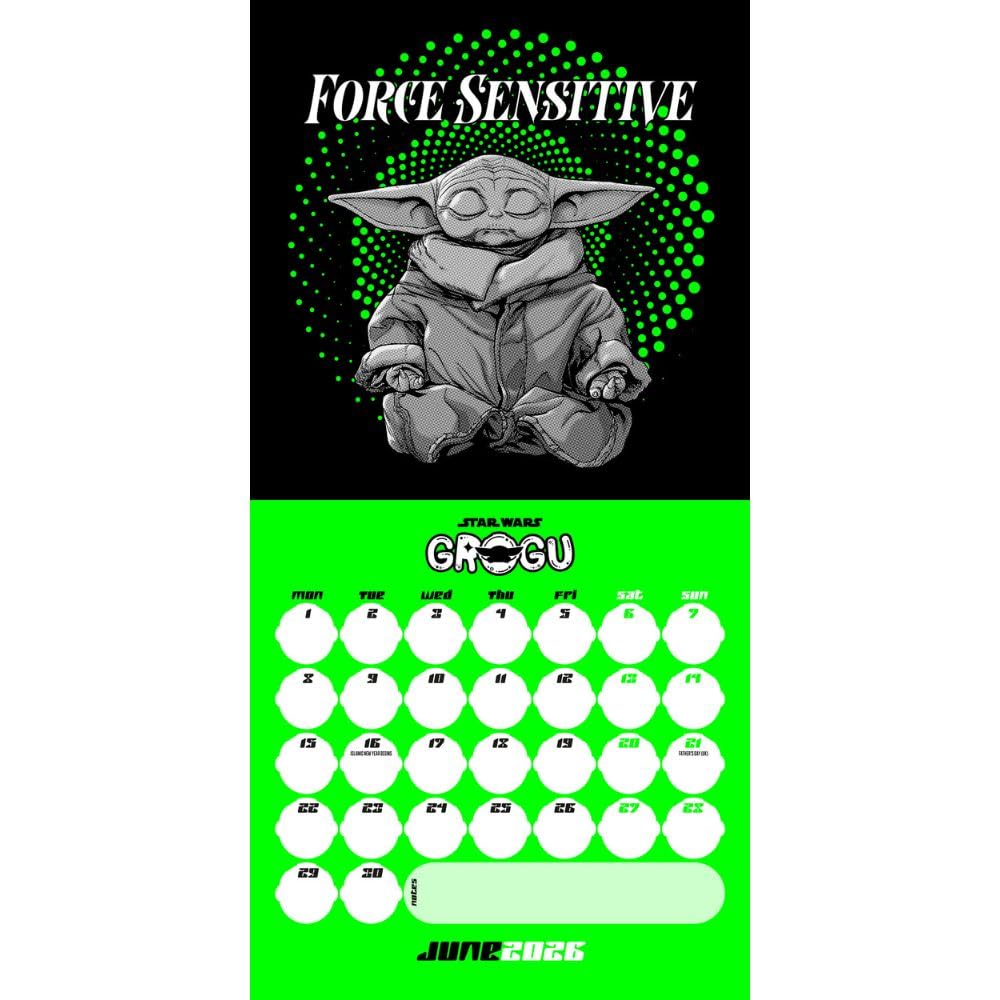 2026 Star Wars - Grogu - Mini Wall Calendar