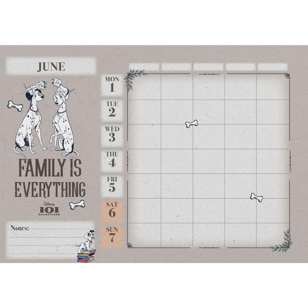 2026 Disney Heritage - Family Organiser Calendar - Deluxe Wall Calendar