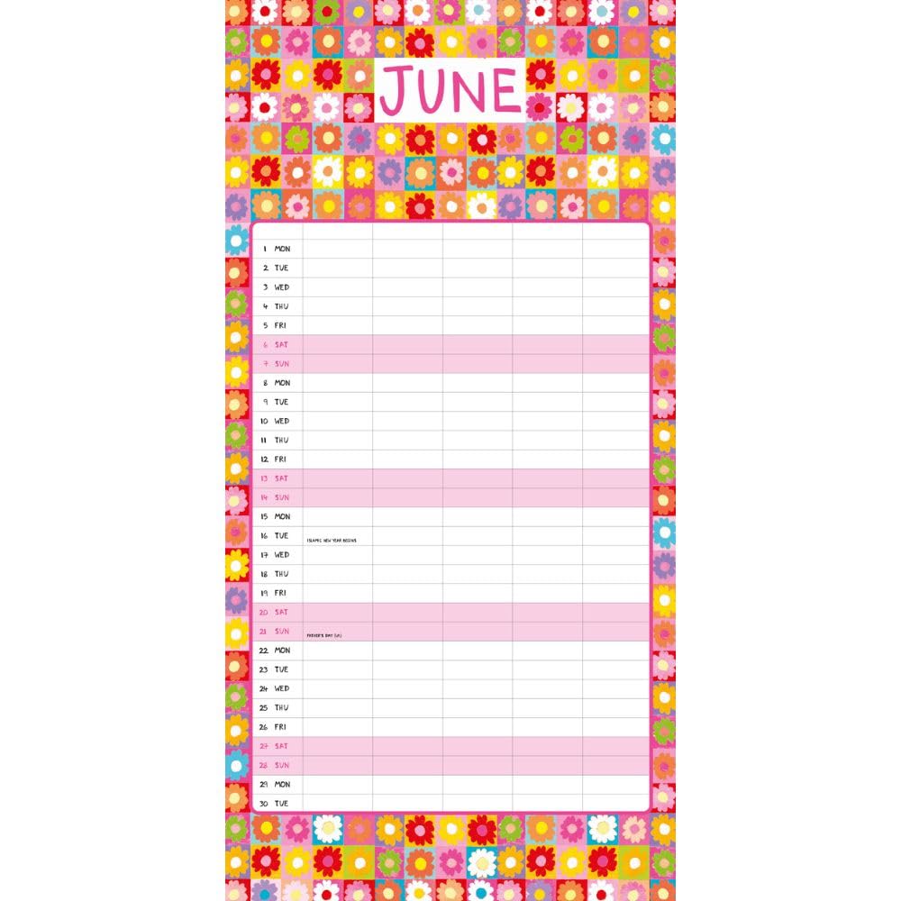 2026 Paper Salad - Family Organiser Calendar - Square Wall Calendar