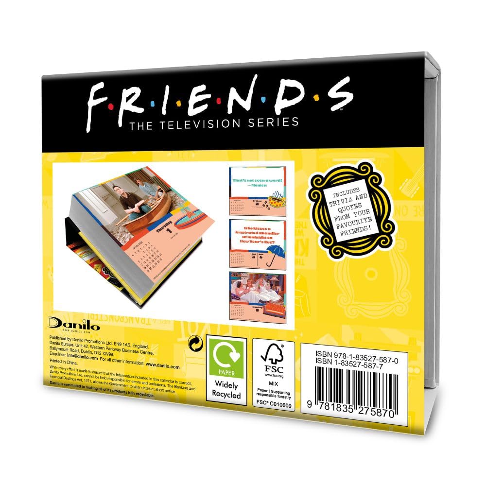 2026 Friends - Daily Boxed Page-A-Day Calendar
