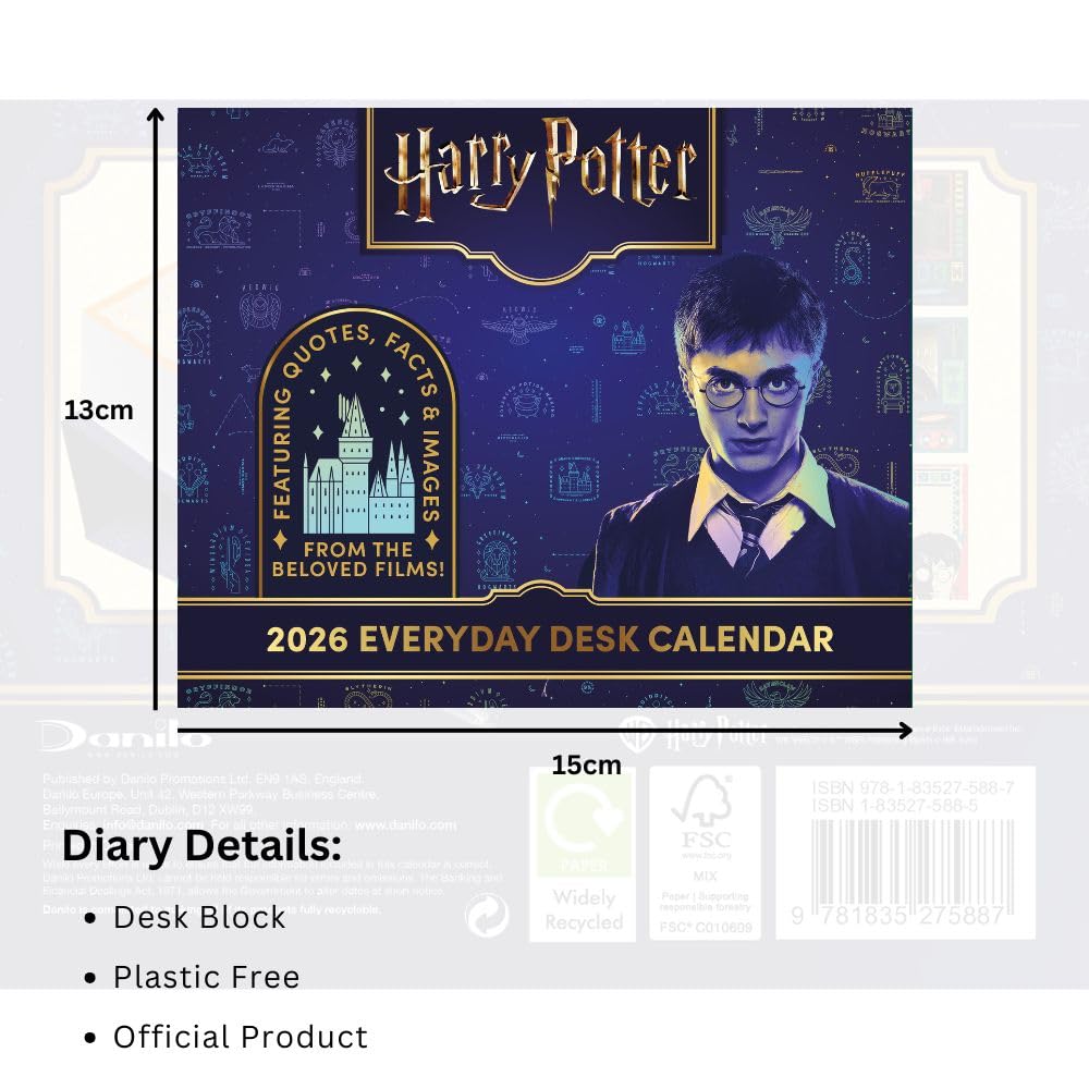 2026 Harry Potter - Daily Boxed Page-A-Day Calendar