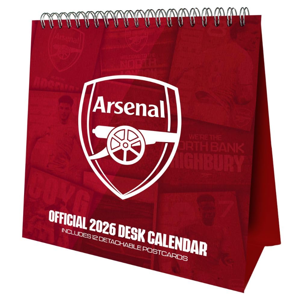 2026 Arsenal FC - Desk Easel Calendar