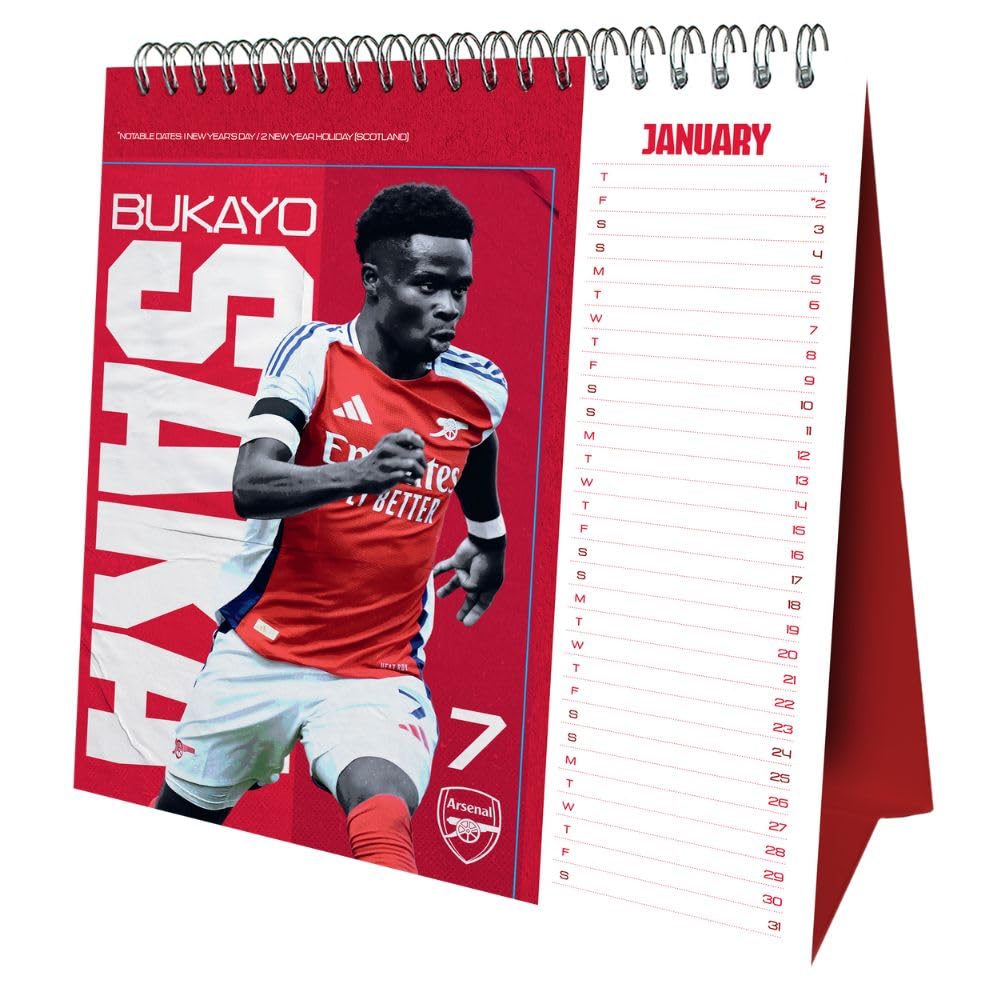 2026 Arsenal FC - Desk Easel Calendar