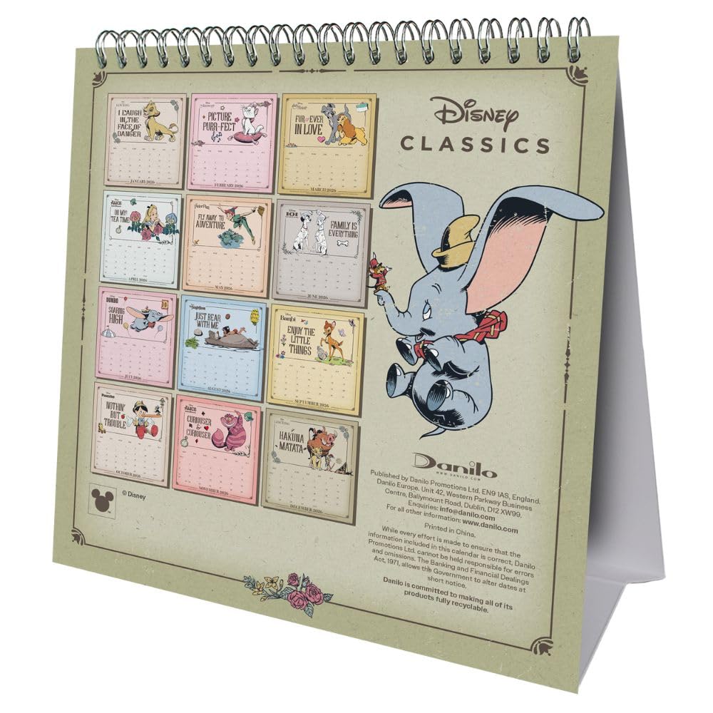 2026 Disney Heritage - Desk Easel Calendar