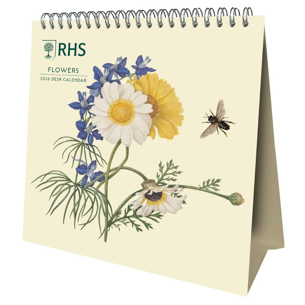 2026 RHS - Flowers - Desk Easel Calendar