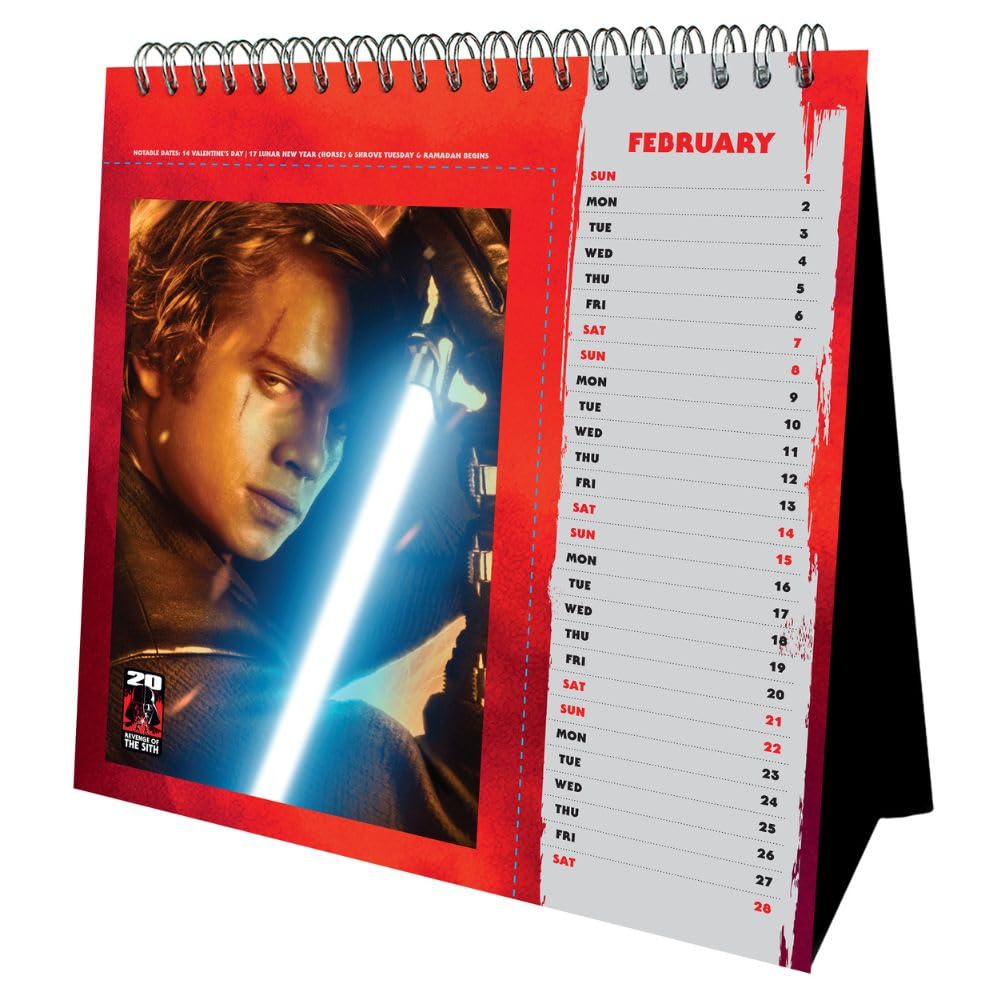 2026 Star Wars Classic - Post Card - Desk Easel Calendar
