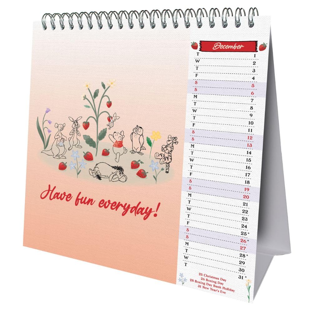 2026 Winnie The Pooh - Desk Easel Calendar