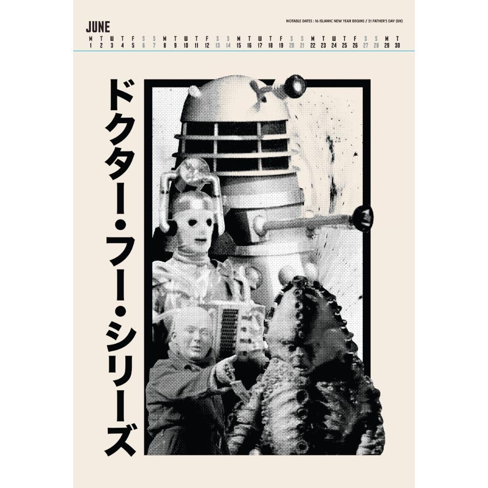 2026 Doctor Who Classic - A3 Deluxe Wall Calendar