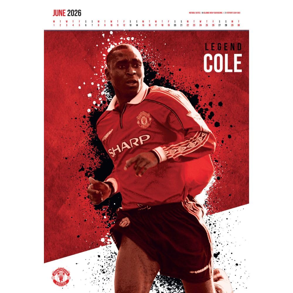 2026 Manchester United FC - A3 Deluxe Wall Calendar