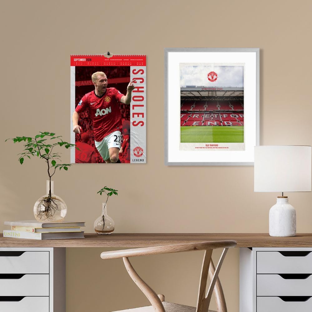 2026 Manchester United FC - A3 Deluxe Wall Calendar