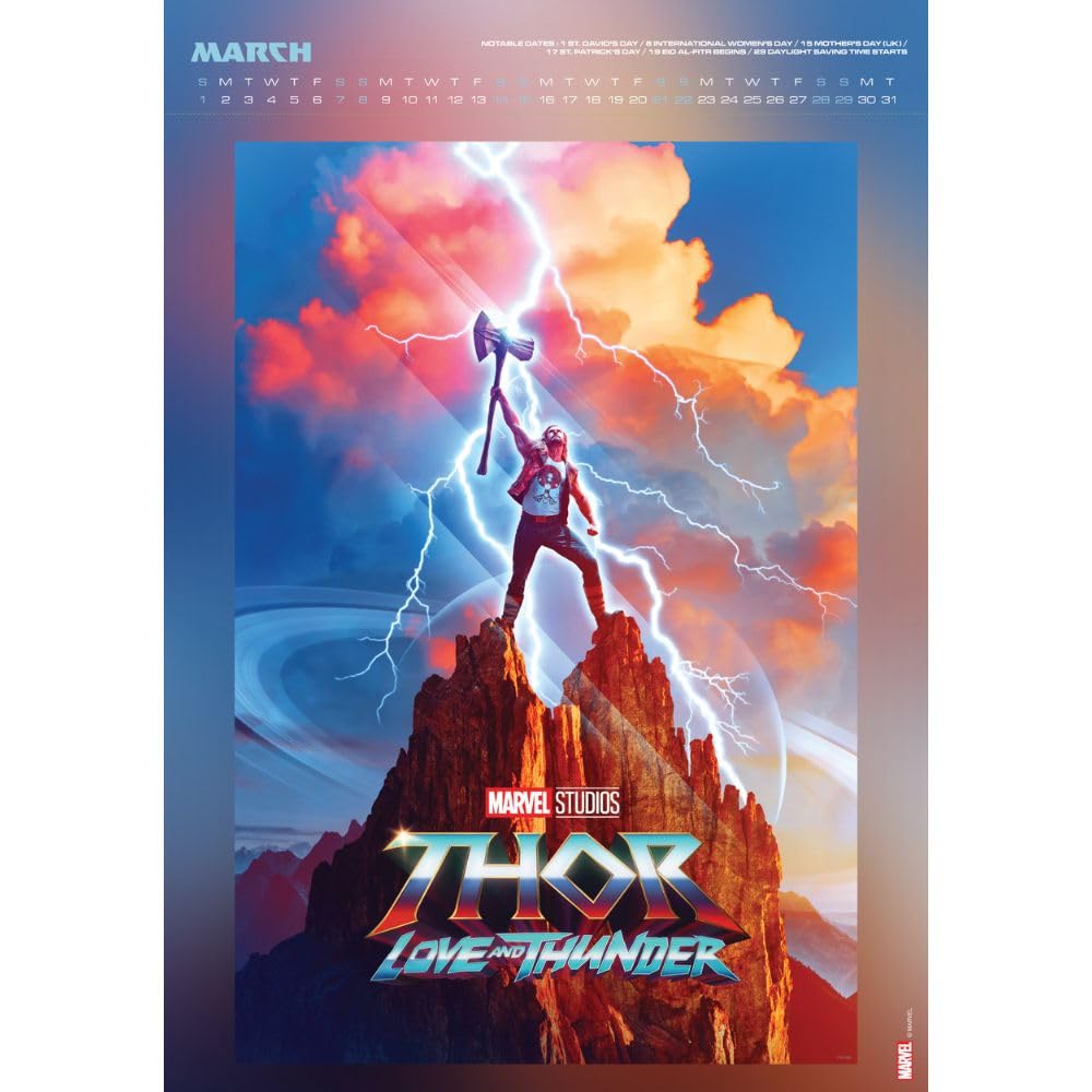 2026 Marvel - A3 Deluxe Wall Calendar
