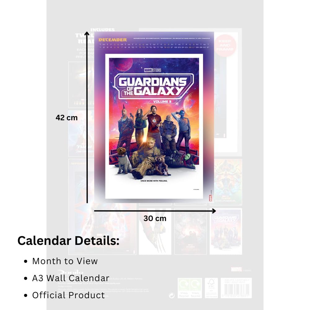 2026 Marvel - A3 Deluxe Wall Calendar