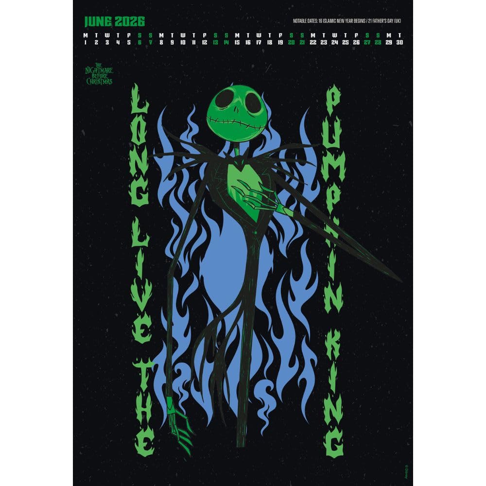 2026 The Nightmare Before Christmas - A3 Deluxe Wall Calendar