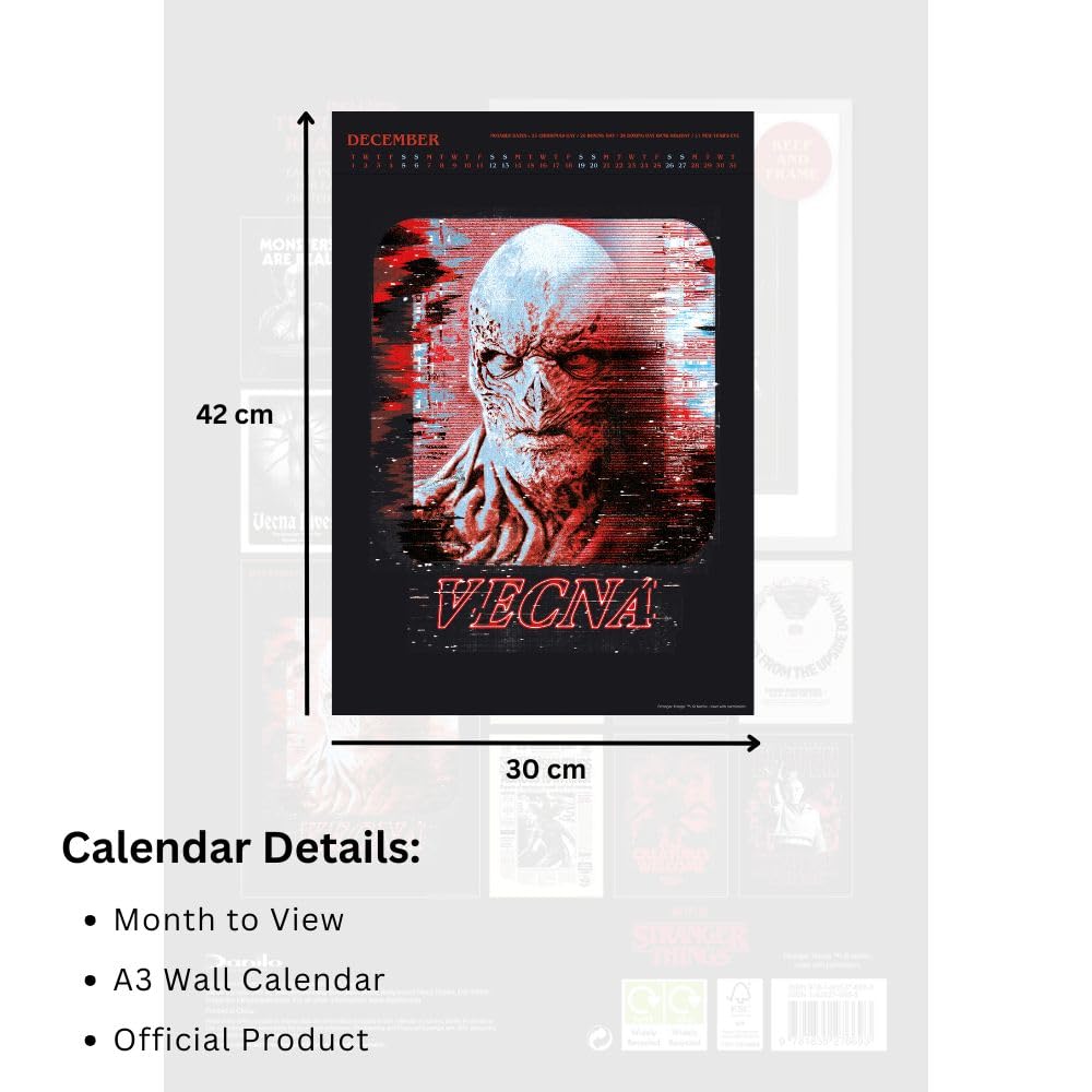 2026 Stranger Things - A3 Deluxe Wall Calendar
