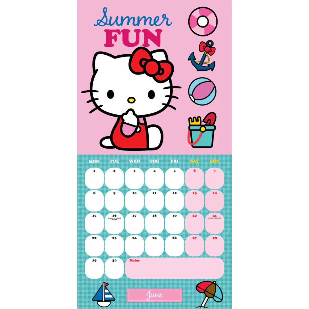2026 Hello Kitty - Square Wall Calendar