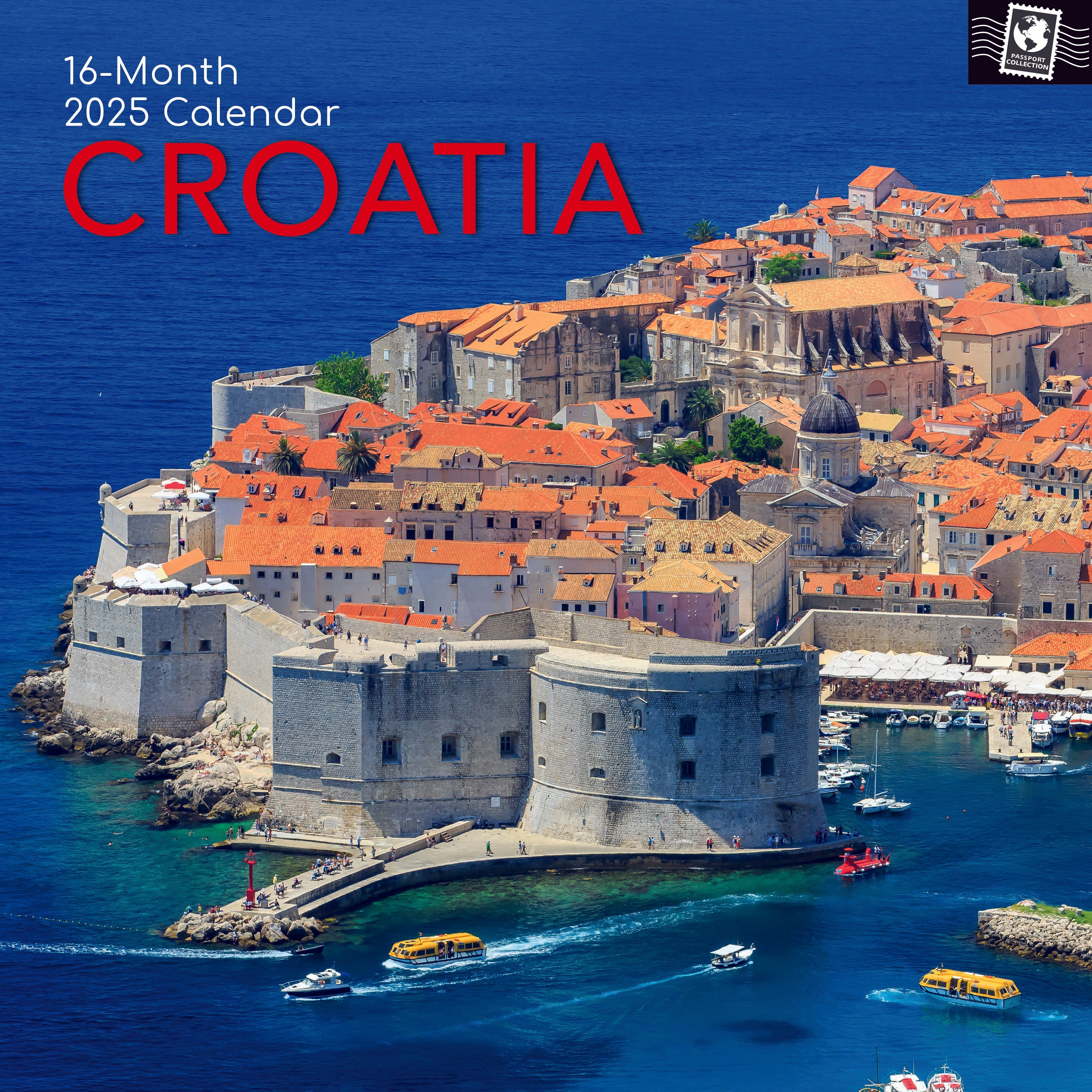 2025 Croatia - Square Wall Calendar