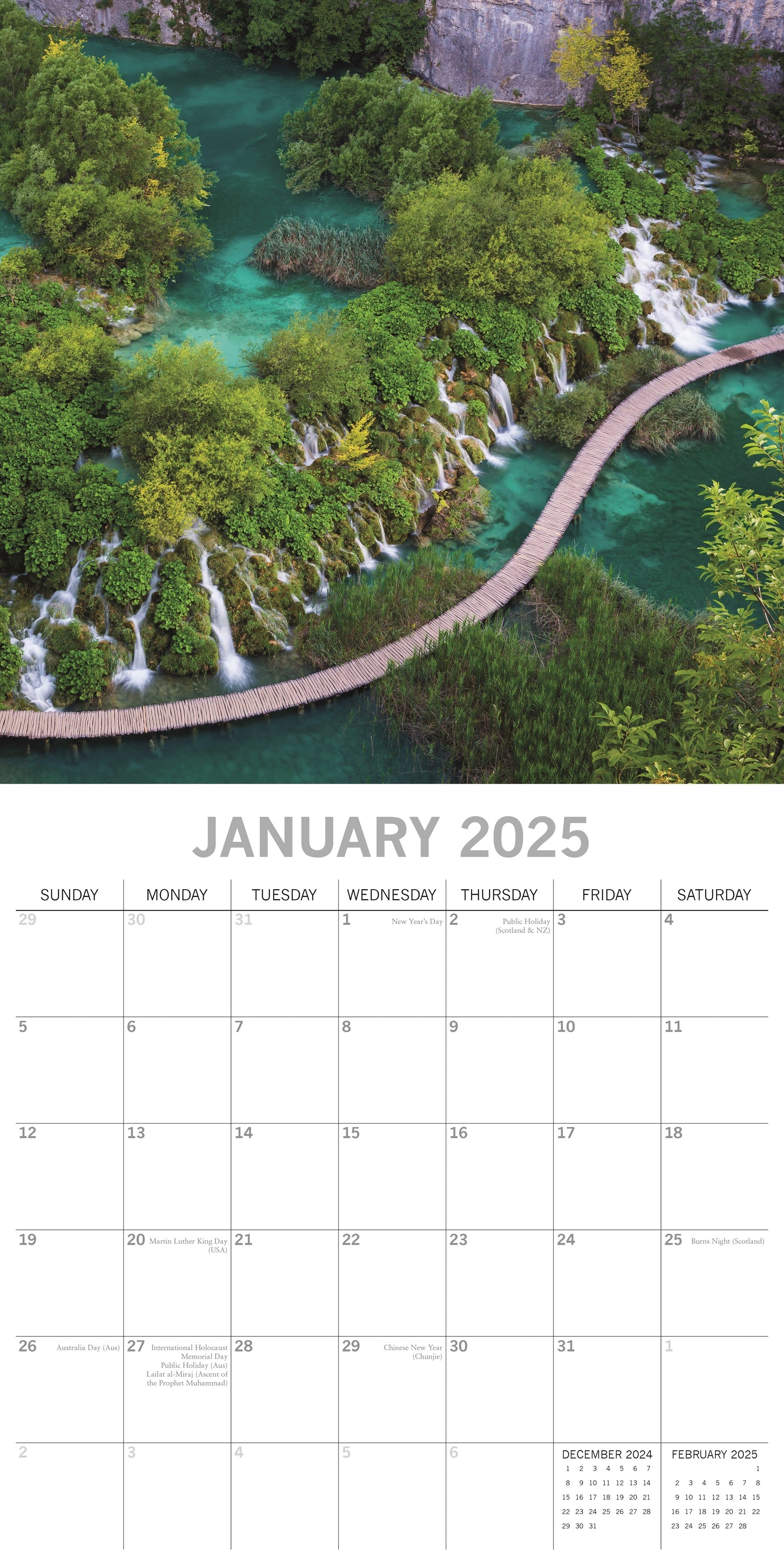 2025 Croatia - Square Wall Calendar