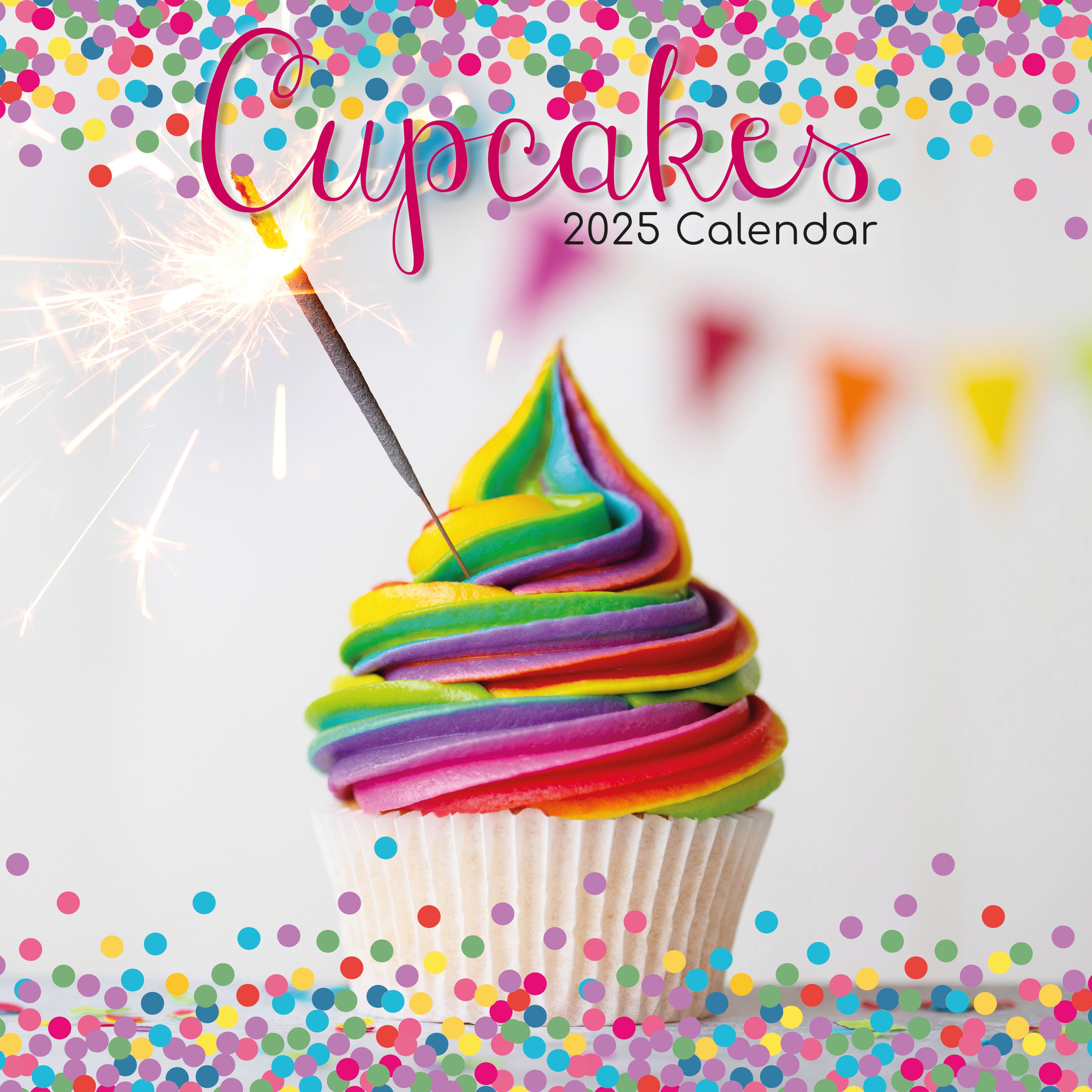 2025 Cupcakes - Square Wall Calendar