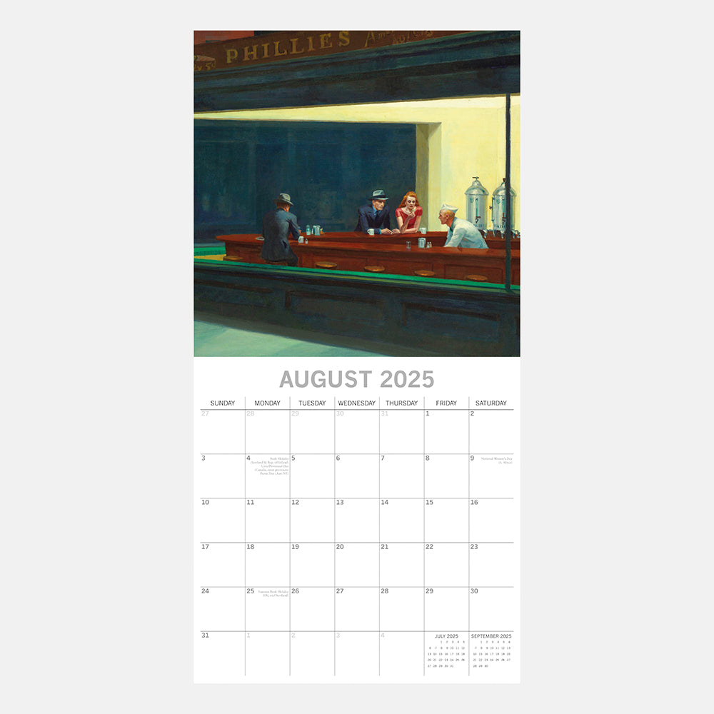 2025 Edward Hopper - Square Wall Calendar