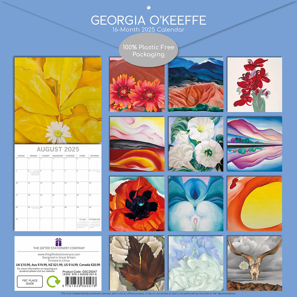 2025 Georgia O'Keeffe - Square Wall Calendar