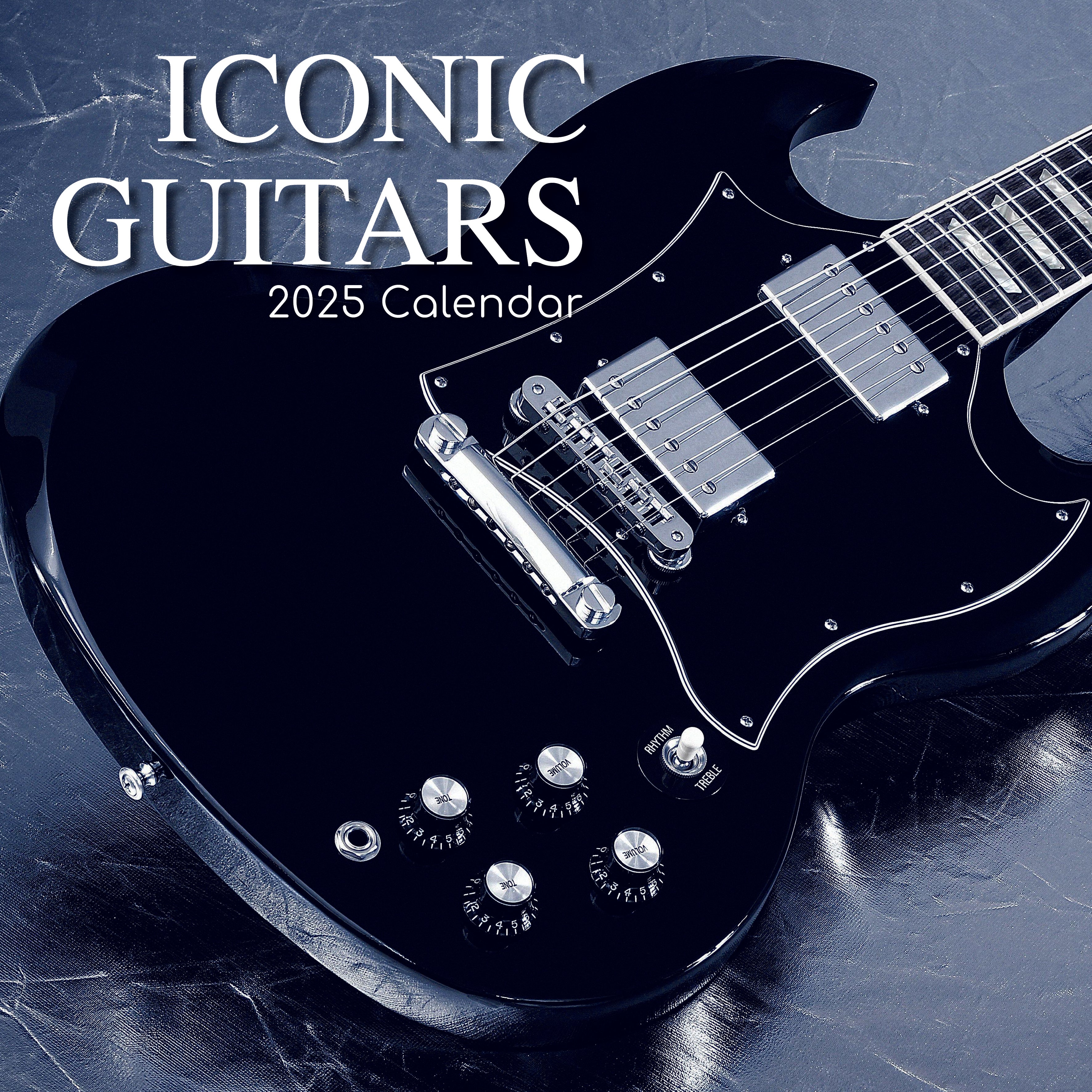 2025 Iconic Guitars - Square Wall Calendar