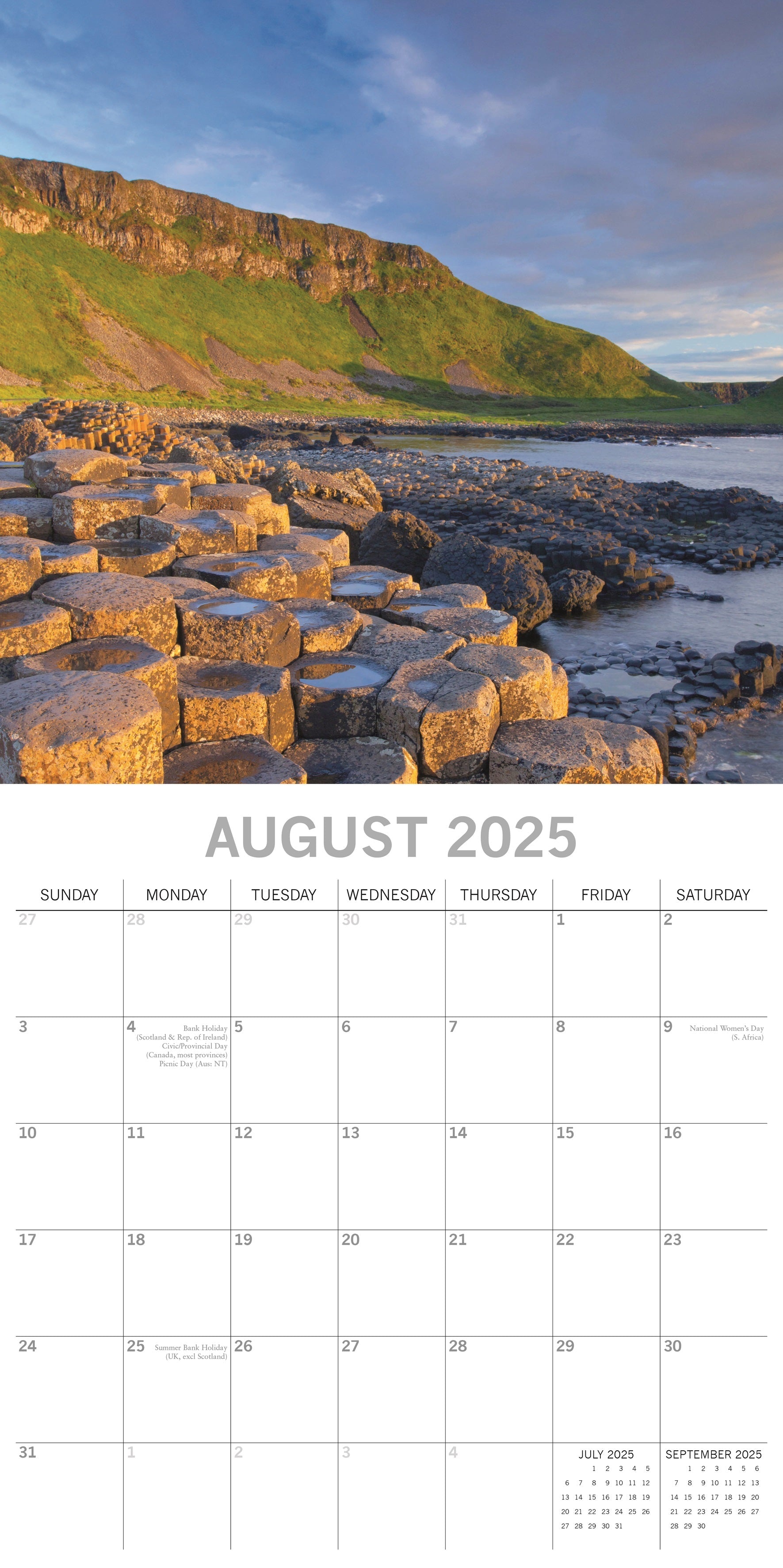 2025 Ireland - Square Wall Calendar