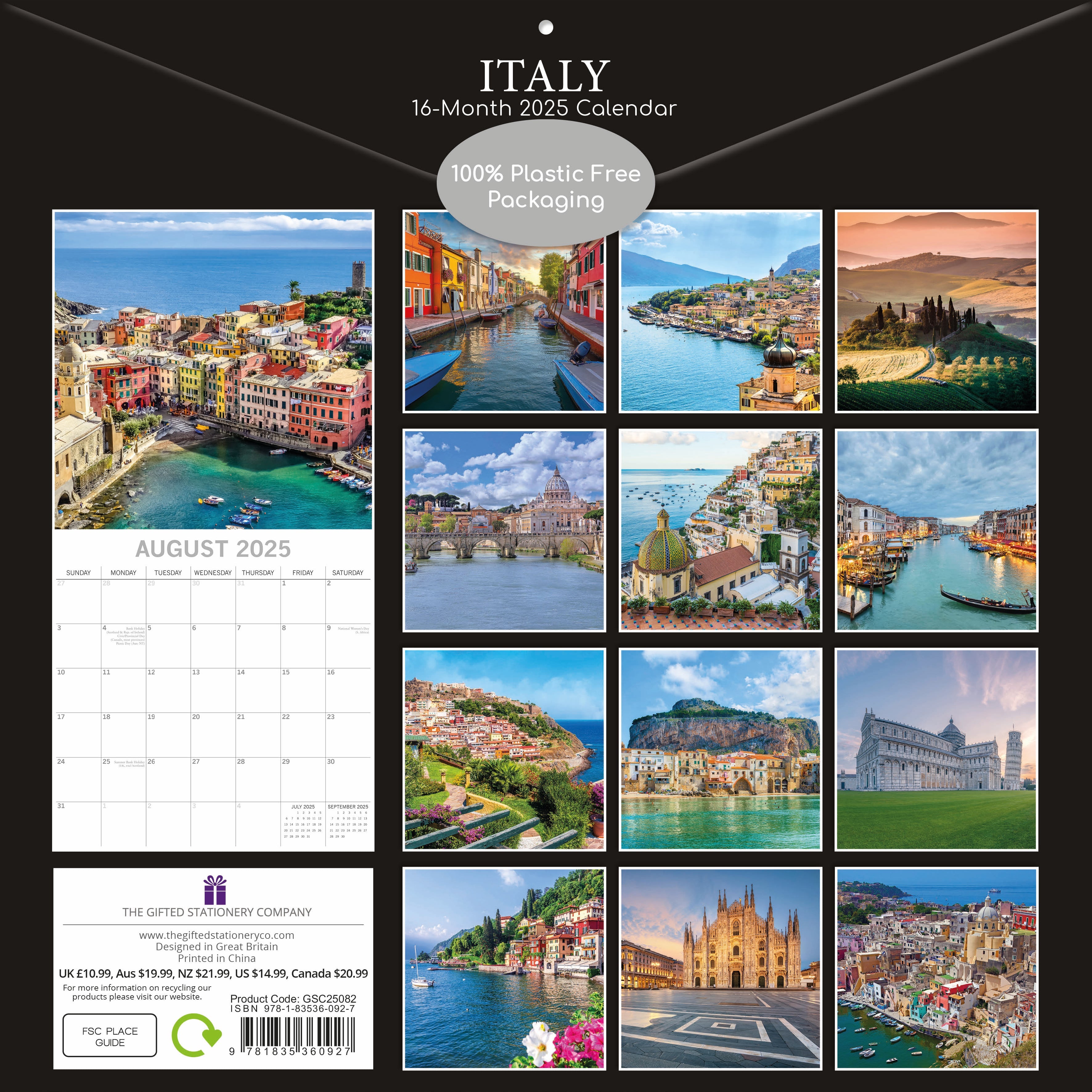 2025 Italy - Square Wall Calendar