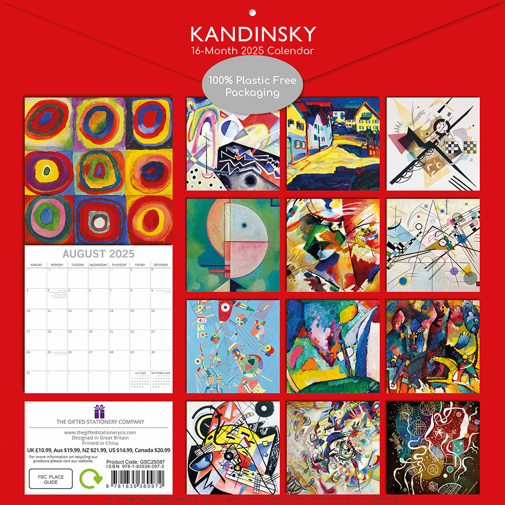 2025 Kandinsky - Square Wall Calendar