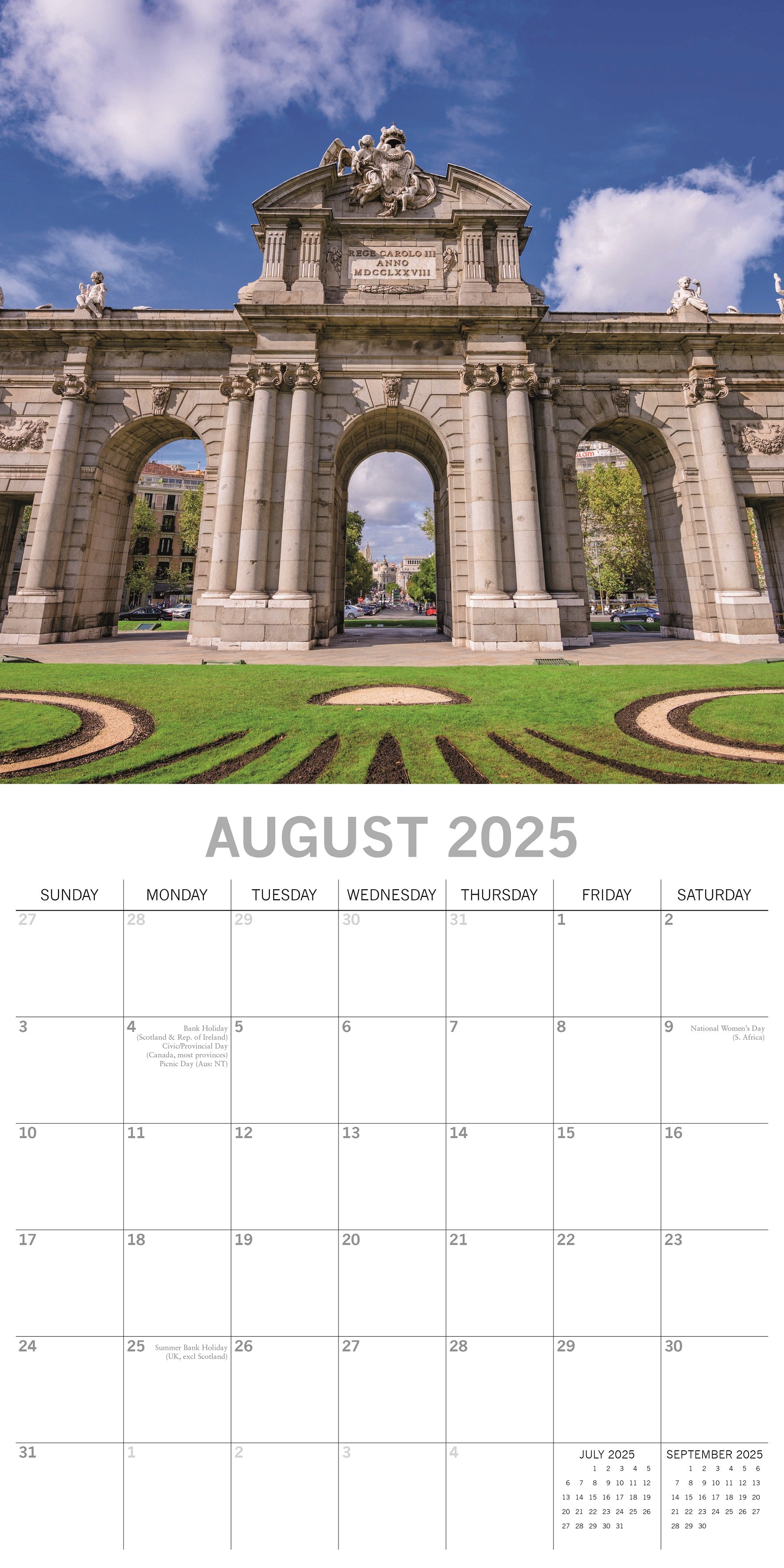 2025 Madrid - Square Wall Calendar