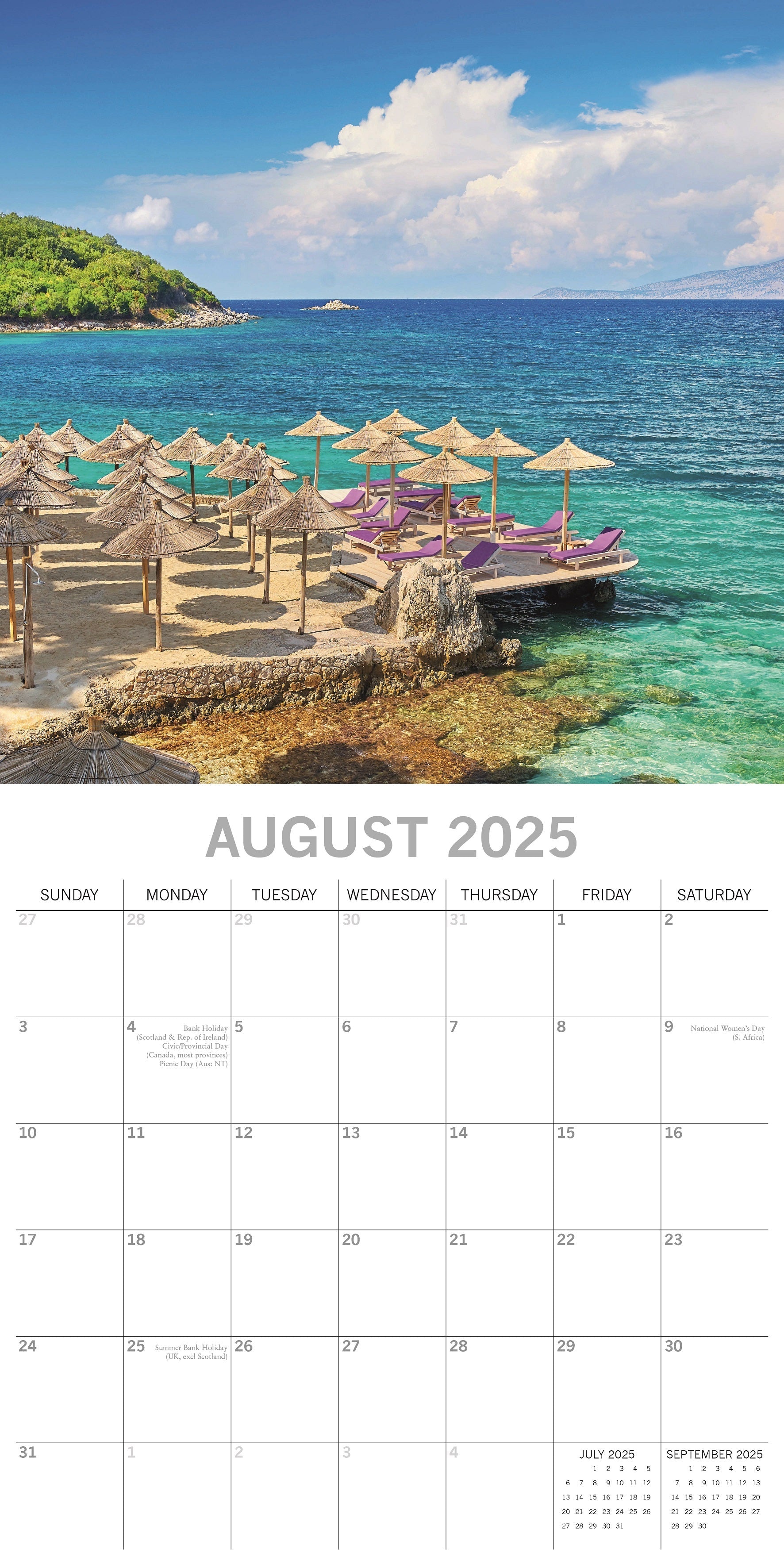 2025 Mediterranean - Square Wall Calendar