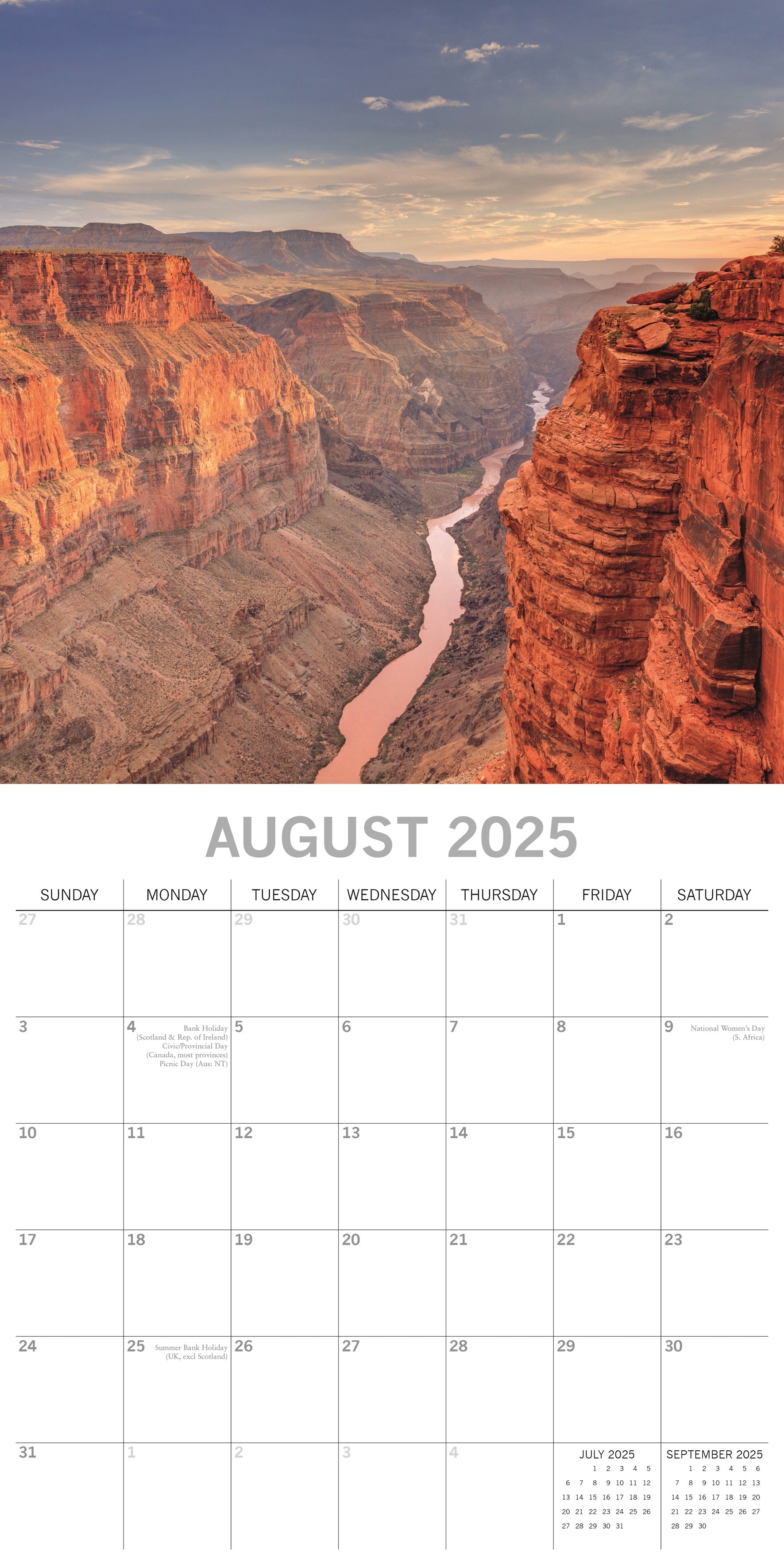 2025 Natural Wonders - Square Wall Calendar