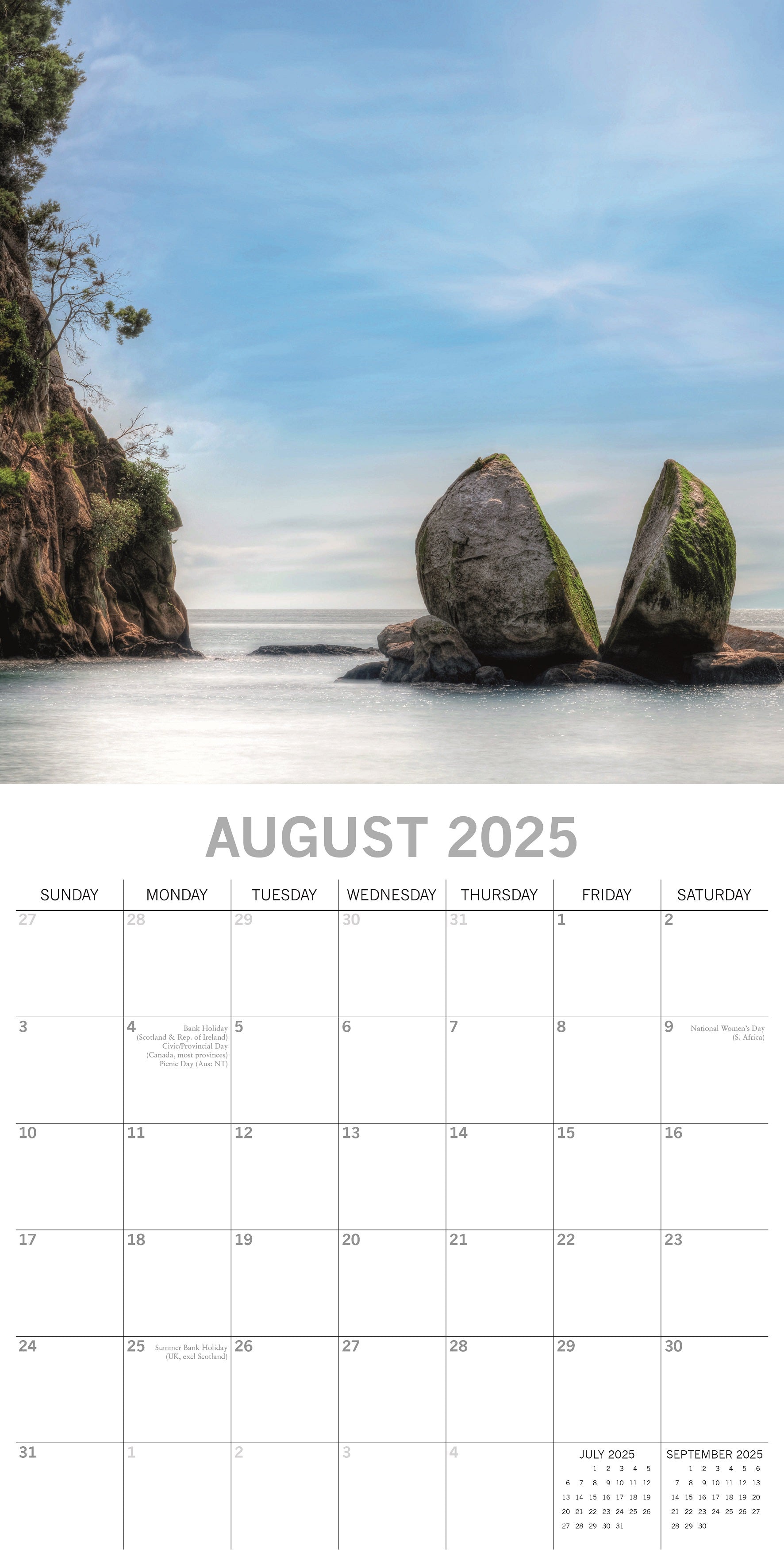 2025 New Zealand - Square Wall Calendar